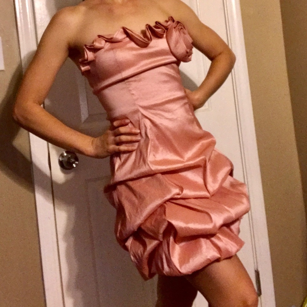 Pink Formal Mini Prom Dress